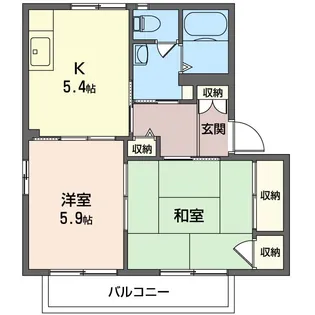 ハイツティネケ・VII【2階】の間取り