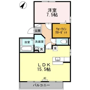アメニティ葵 A棟【2階】の間取り