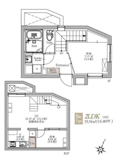 BLANCCOURT阿佐ヶ谷の間取り