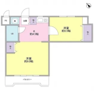 フラットM【3階】の間取り