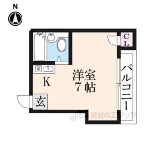 シップス甲斐田1【3階】の間取り
