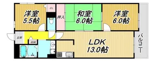 3LDKの間取り画像
