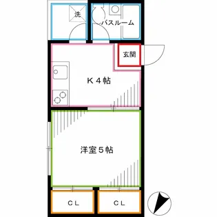 東京都新宿区北新宿4【マンション】の間取り