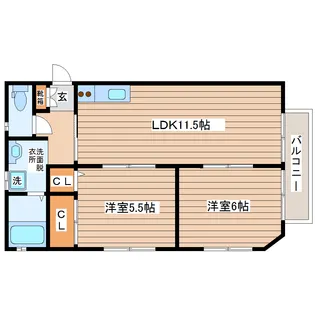 大手町レジデンスB棟【2階】の間取り