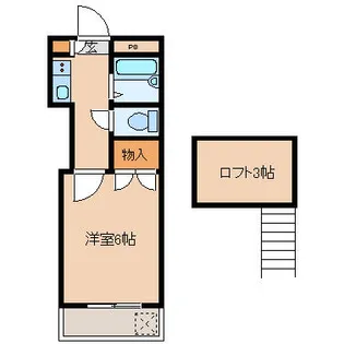 グランデコUNO花津留【2階】の間取り