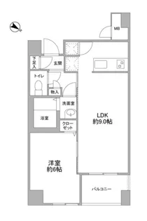 クエスタ高輪【3階】の間取り