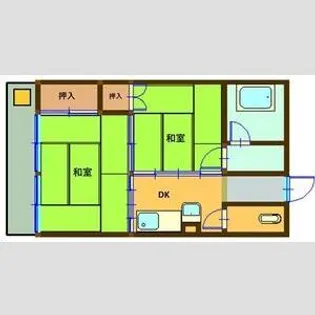 2DKの間取り画像