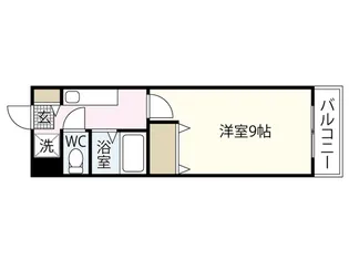 アーバン西白島【4階】の間取り