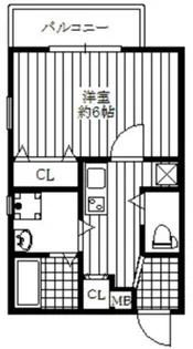 レ・ジュール針中野【1階】の間取り