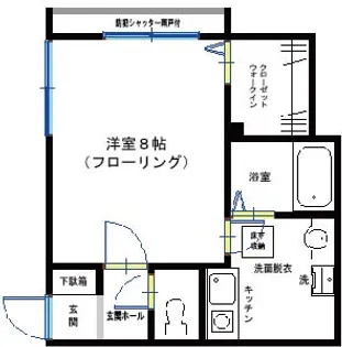 ルーナウエスト【1階】の間取り