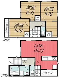 千葉県千葉市若葉区千城台東2【一戸建】の間取り