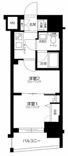 CORES勝どき【2階】の間取り