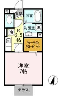 リベラ湘南【1階】の間取り