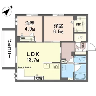 エクラシエ【2階】の間取り