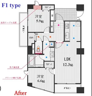 パークテラス恵比寿【10階】の間取り