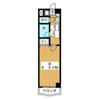カリンマンション【4階】の間取り