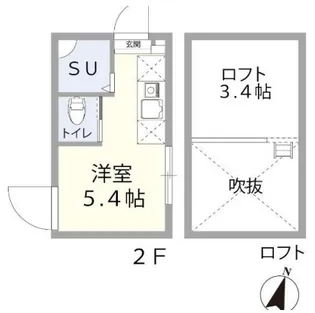 Glanz弥生町South (グランツ弥生町ノース)【2階】の間取り