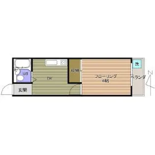 サンフラット【2階】の間取り