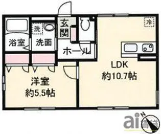 埼玉県富士見市関沢1【アパート】の間取り