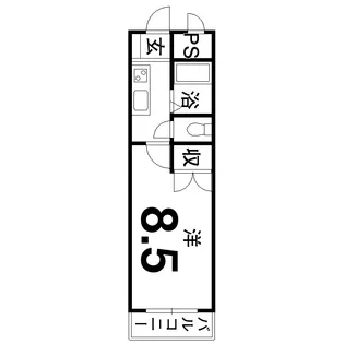 メゾンドファースト南久米【4階】の間取り