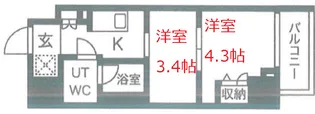 東京都大田区西蒲田7【マンション】の間取り