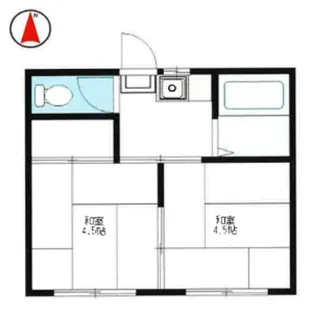 サンハイツ【2階】の間取り