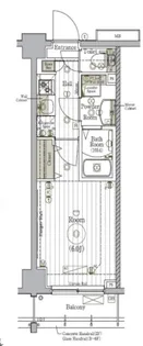 リライア阪東橋SOUTH【6階】の間取り