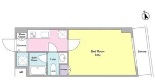 ヘリテイジ品川【1階】の間取り