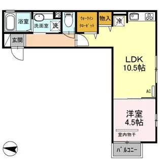 埼玉県さいたま市大宮区天沼町1【アパート】の間取り