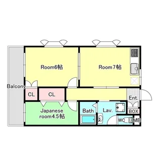 メゾンアトモスA【1階】の間取り