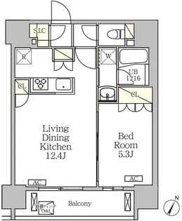 ジオエント白金台【6階】の間取り