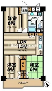 湘南グリーンハイツ2号棟【1階】の間取り