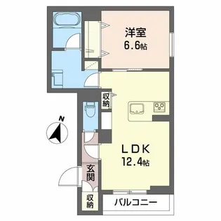 新潟県新潟市中央区学校町通3番町【マンション】の間取り