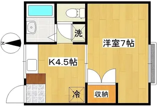 イーストパーツリッチ【1階】の間取り