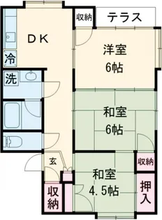 新潟県三条市下坂井【アパート】の間取り