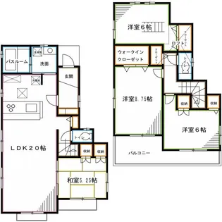 東京都杉並区南荻窪2【一戸建】の間取り
