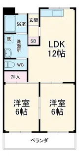 ソワール・ヨシミヤ【2階】の間取り