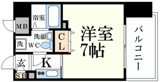 ベラジオ四条烏丸【6階】の間取り