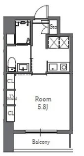 Totsu Residence Shiba【11階】の間取り