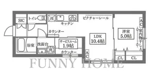 東京都目黒区目黒本町1【マンション】の間取り