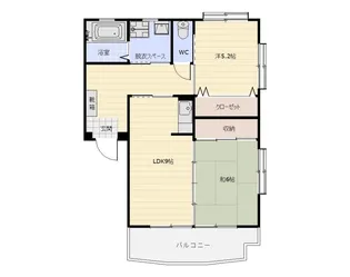 グランデージ西伊敷【3階】の間取り
