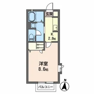 レジデンスRO【2階】の間取り