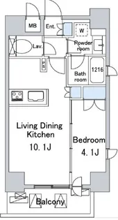 ルジェンテ・バリュ上野【6階】の間取り