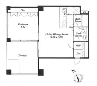 Qiz広尾【5階】の間取り