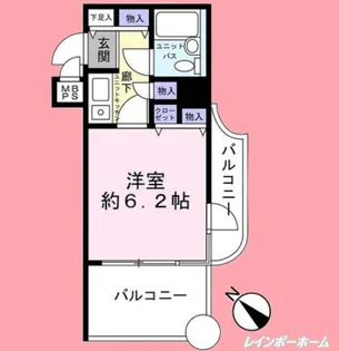 ライオンズマンション東新小岩【1階】の間取り