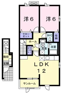 ビリーブA【2階】の間取り