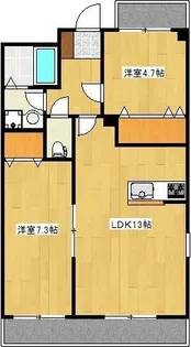 カーネリアン健軍【2階】の間取り