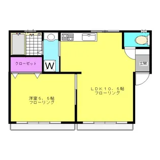べネハウス【2階】の間取り