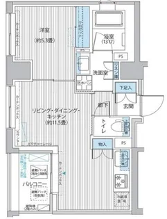 RODIA日本橋茅場町 旧:御幸レジデンス日本橋茅場町【3階】の間取り