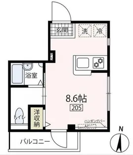 アイリー中原【2階】の間取り
